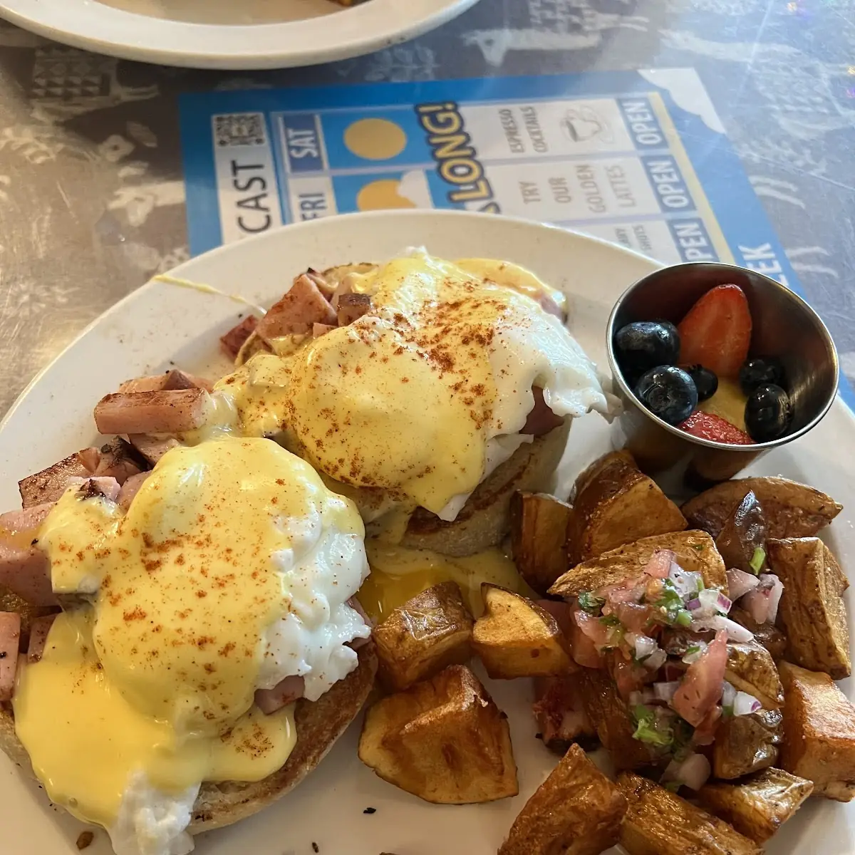 Eggs Benedict with Breakfast Potatoes