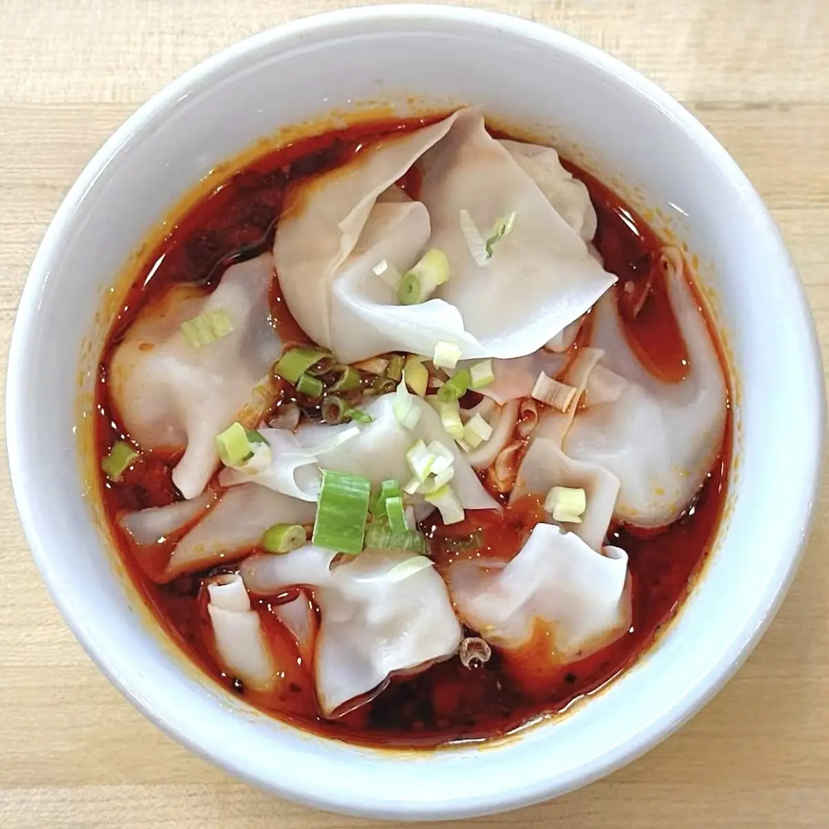 Chili Oil Dumplings and Sauce