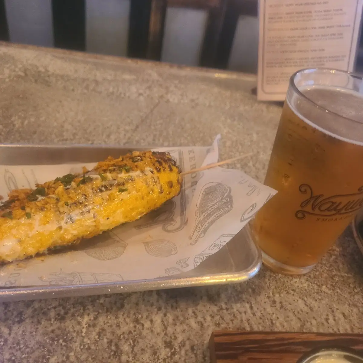 Street Corn & a Cold Guinness Blonde