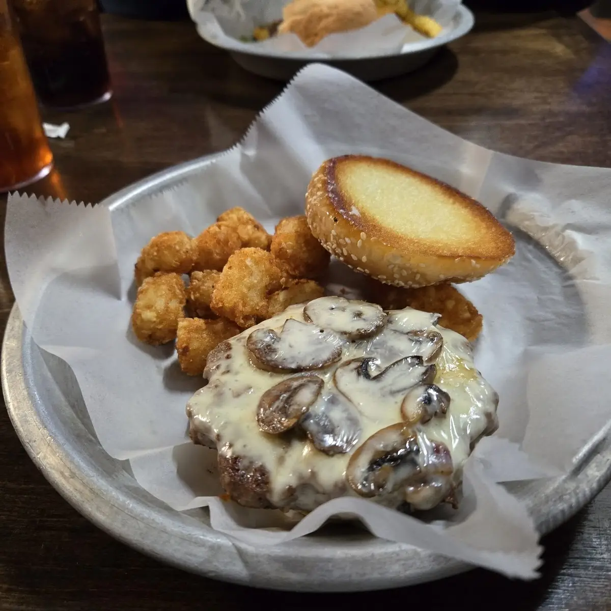 Mushroom Swiss Burger