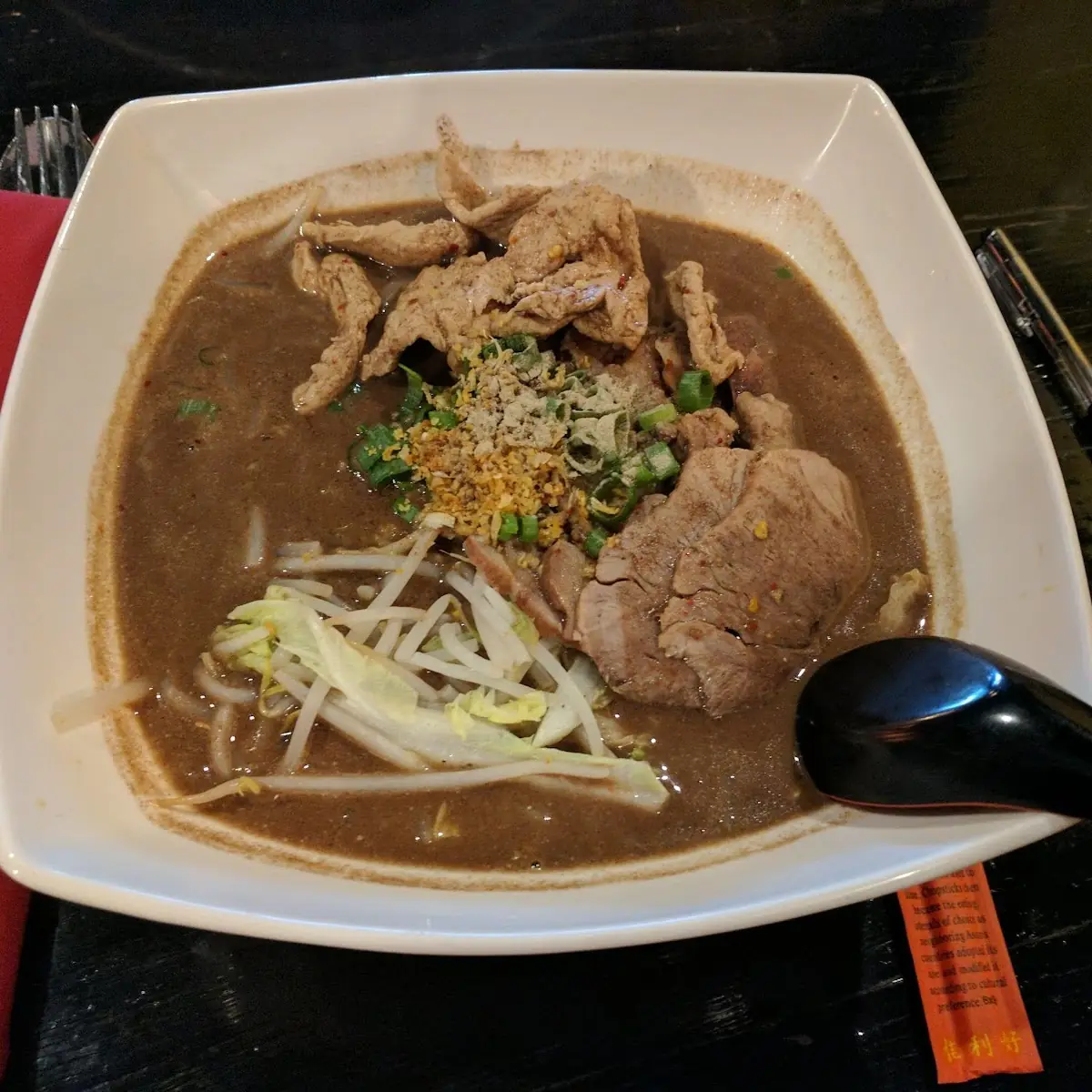 Thai Boat Noodle Soup Beef Pork