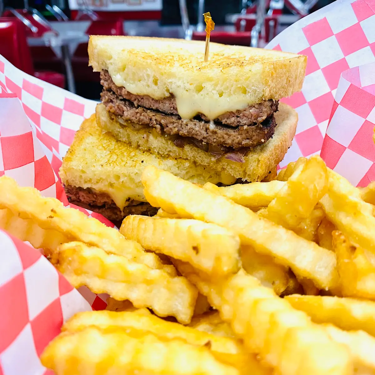 Double Patty Melt with Grilled Onions