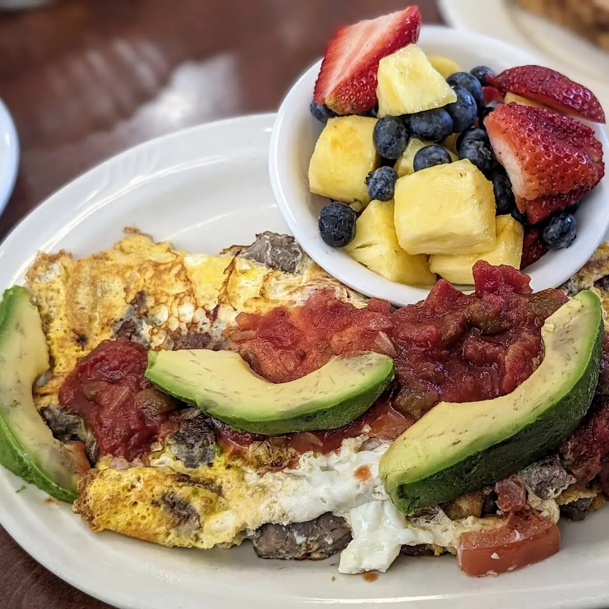 Sierra Omelette with Avocado Slices