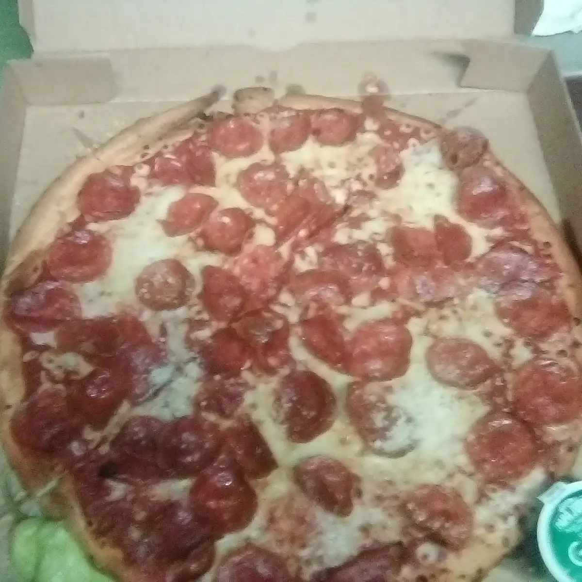Thin Crust Pepperoni Pizza
