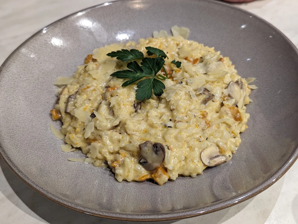 Pumpkin and Mushroom Risotto, Intermezzo Cafe
