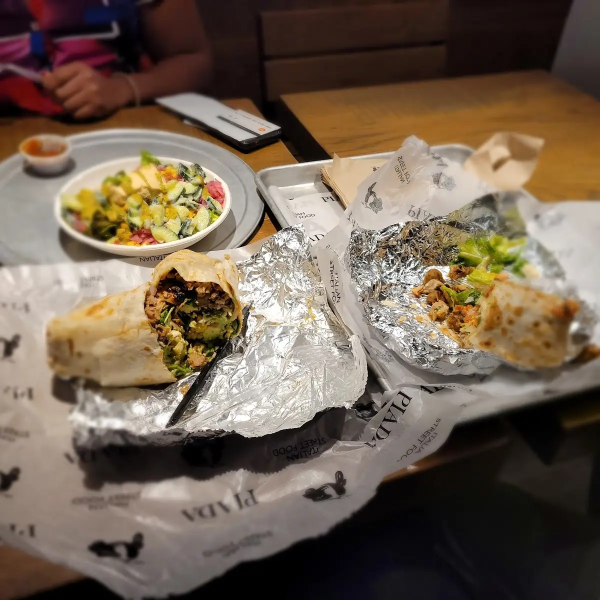 Rolled Up Piada Avocado & Grilled Chicken