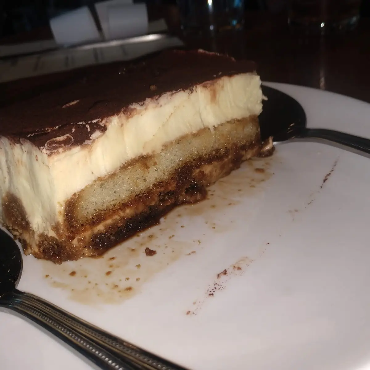 Tiramisu with Chocolate Drizzle