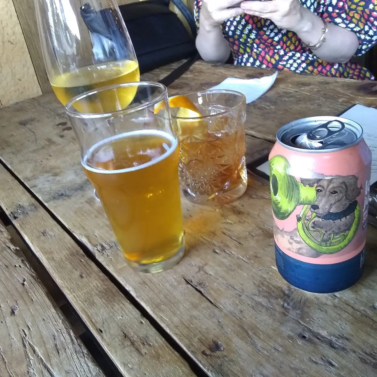 Beer Chardonnay and Old Fashioned