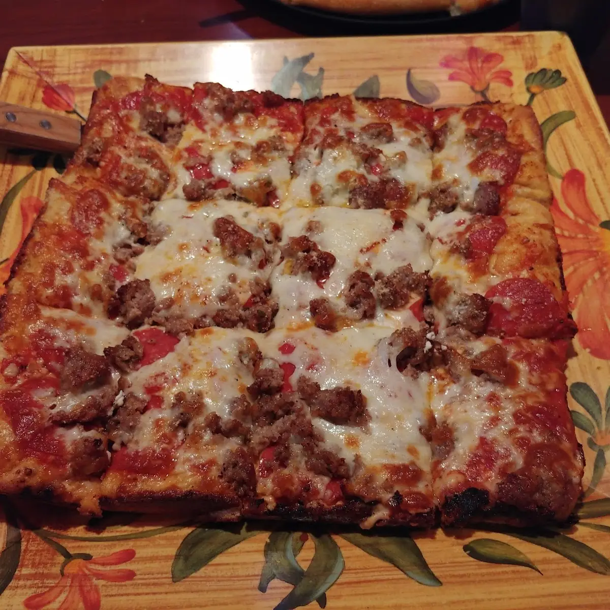 Deep Dish Pepperoni Pizza
