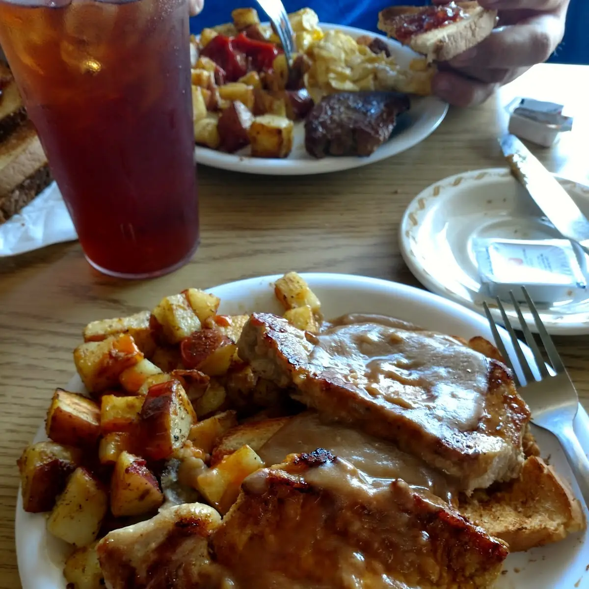 Open Faced Tenderloin Sandwich with Gravy