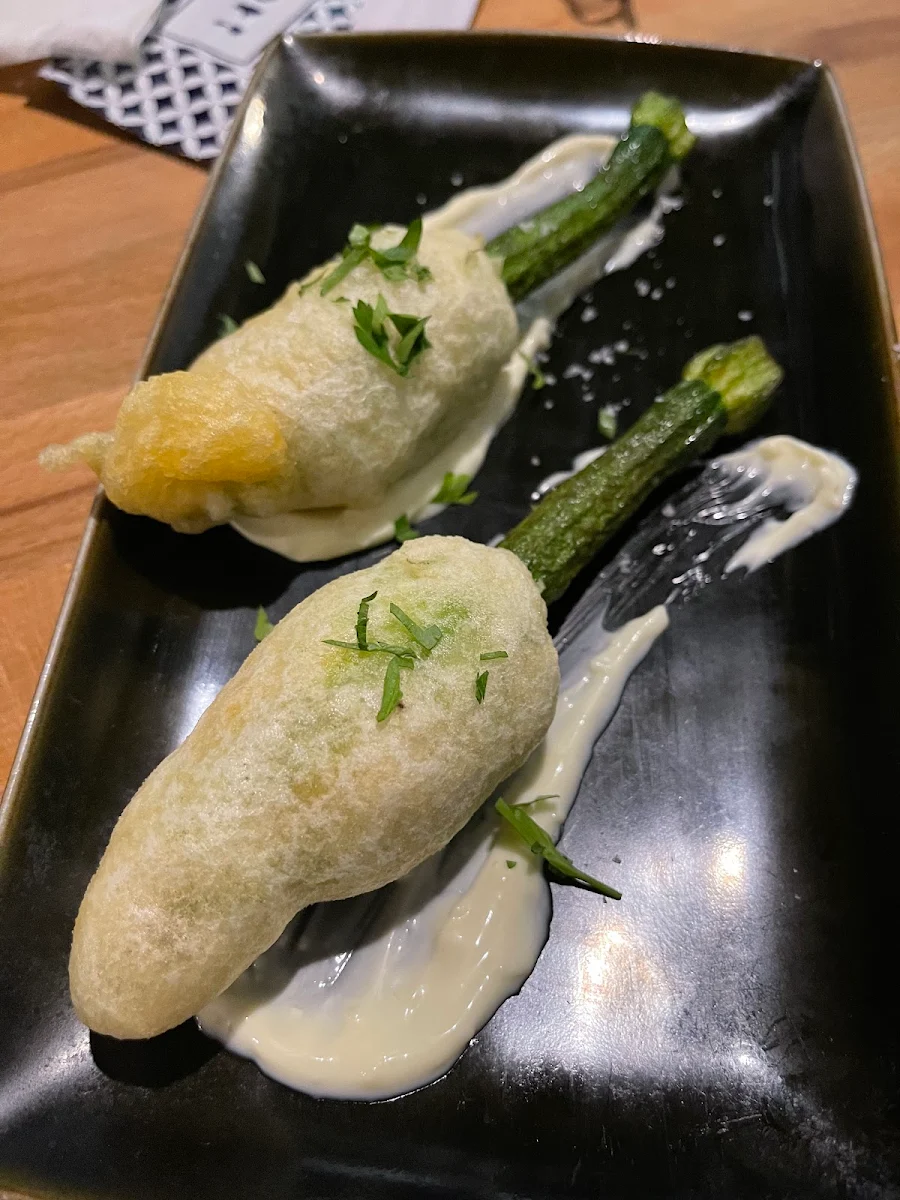 Tempura Zucchini Flower, New Yamanishi