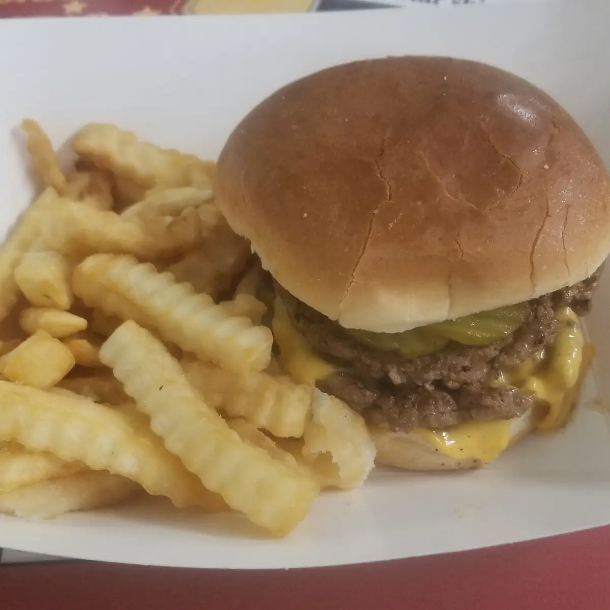 Bacon Double Cheeseburger with Fries