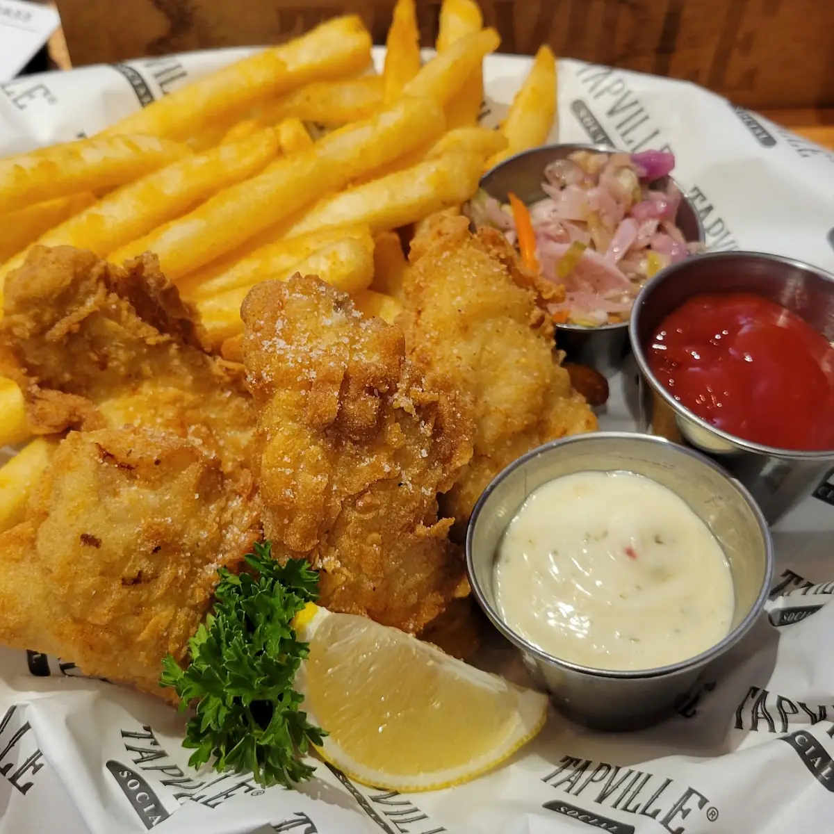 Guinness-Battered Fish & Chips