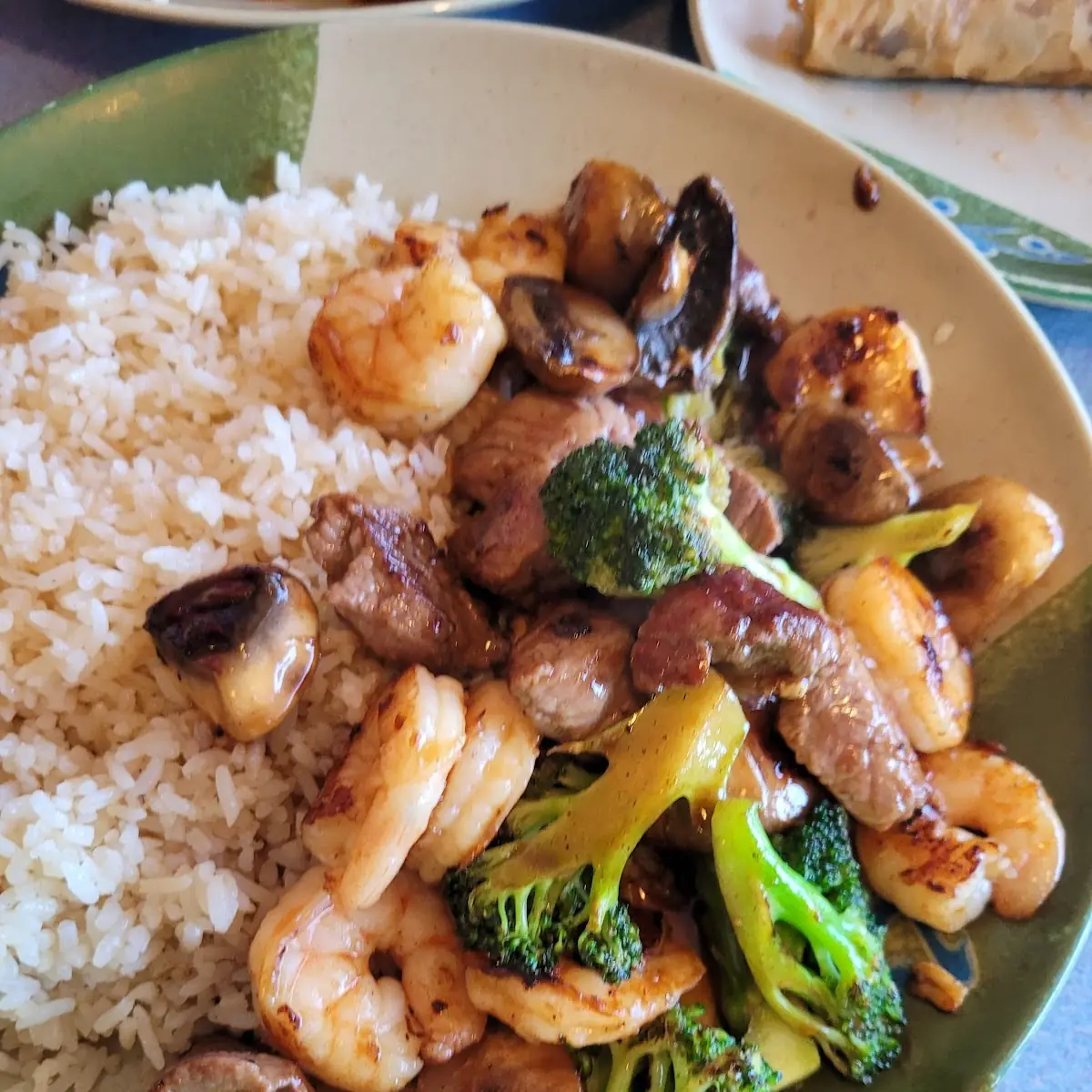 Steak & Shrimp with Vegetables and Fried Rice