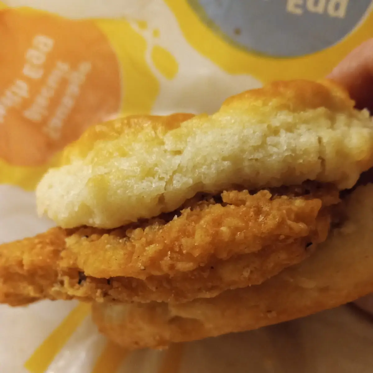 Chicken in a Biscuit Sandwich