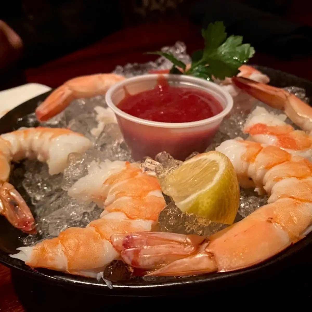 Chilled Shrimp Cocktail with Lemon