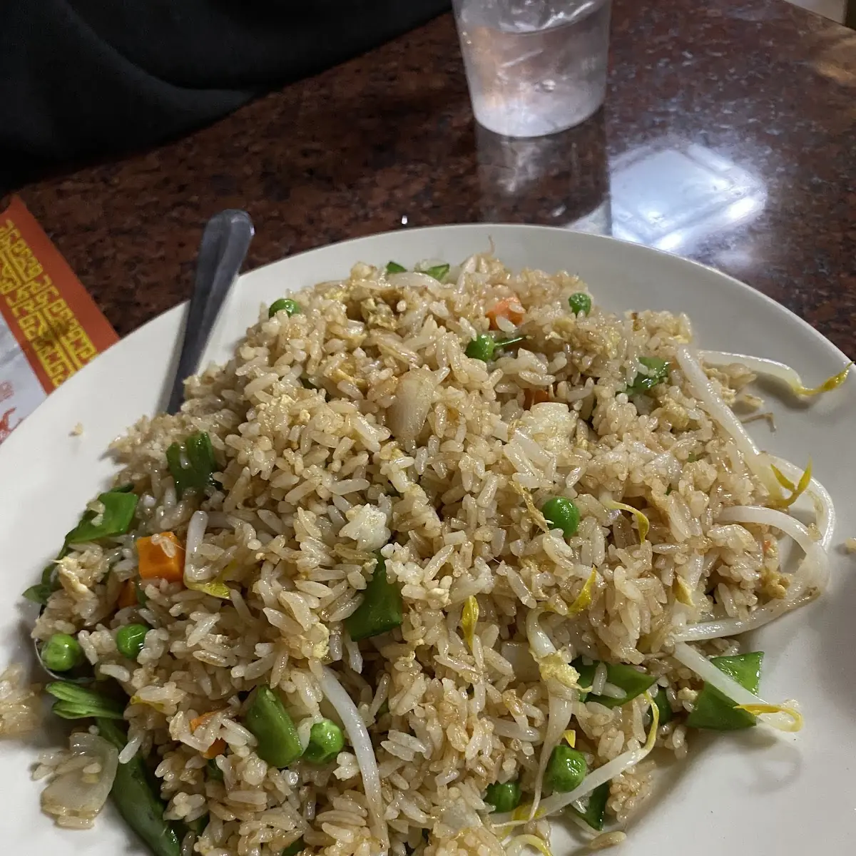 Vegetable Fried Rice and Lobster Sauce