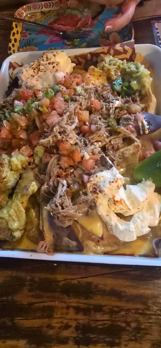 Nachos with Pork Shoulder, Cartel Taqueria - Belco