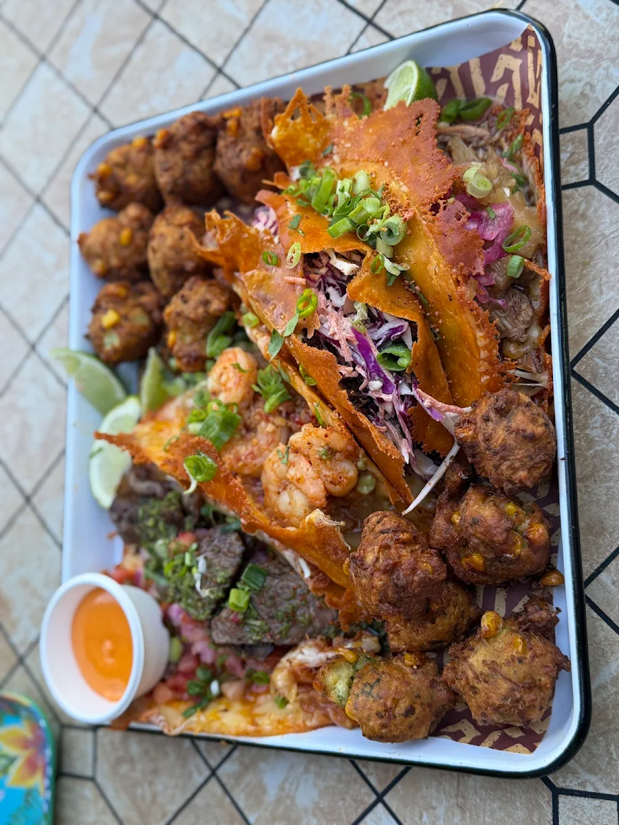 Tacos and Zucchini Bites, Cartel Taqueria - Belco