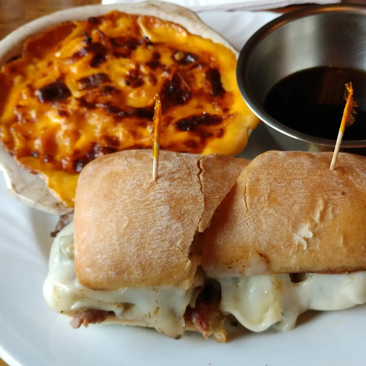 Philly French Dip w Au Gratin Potatoes