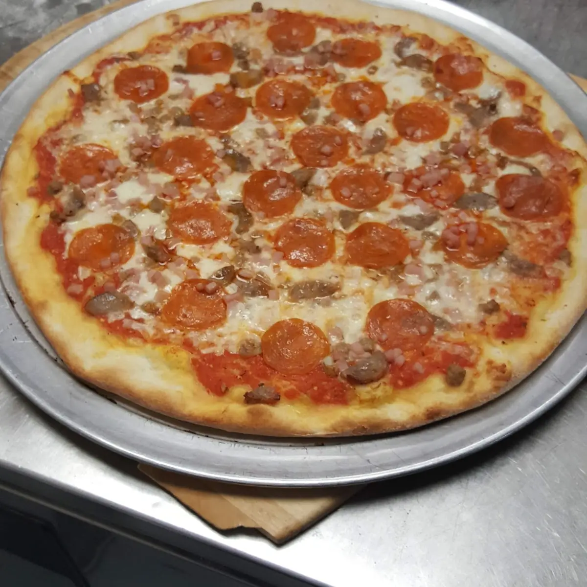 Pepperoni and Meatballs Pizza
