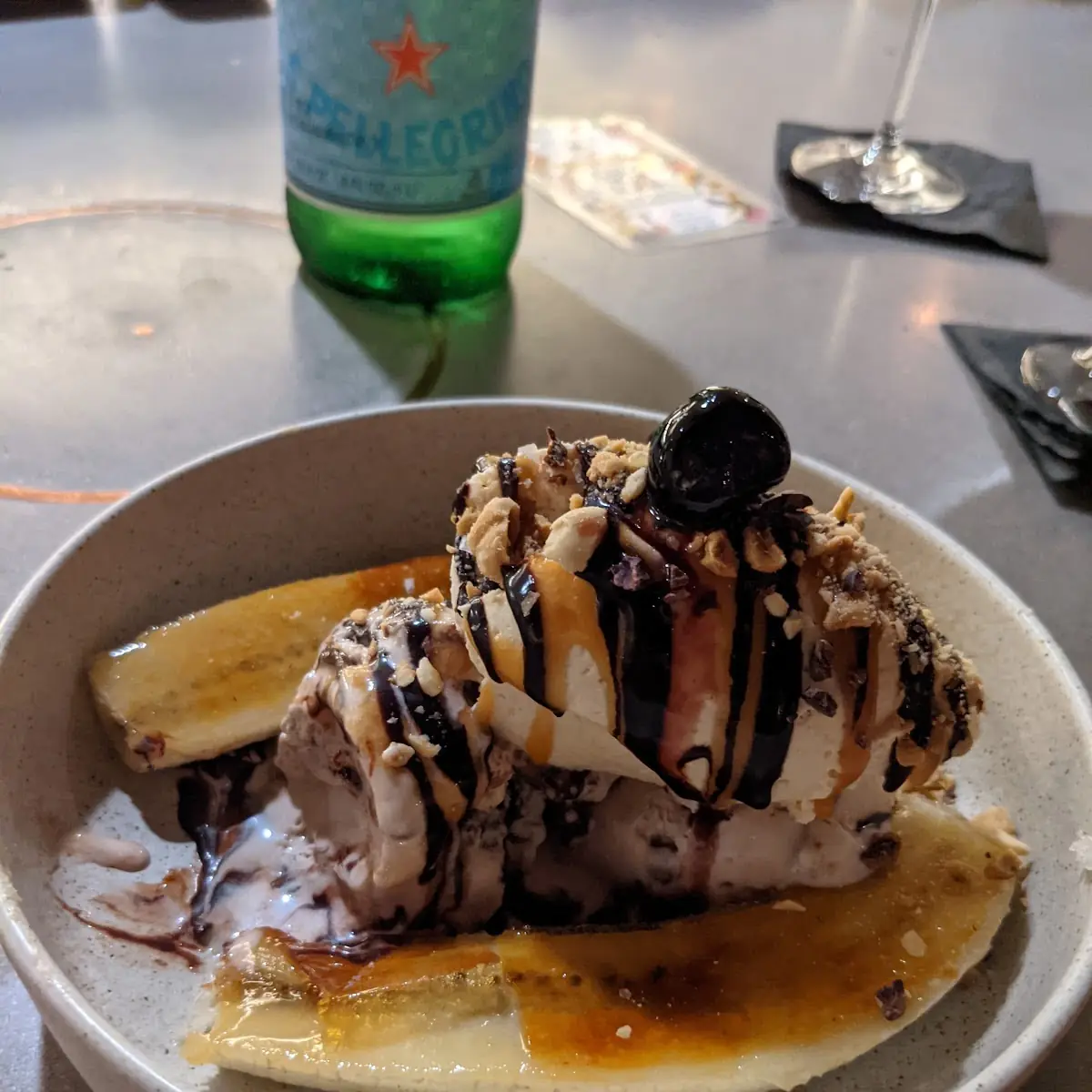 Creme Brulee Banana Split
