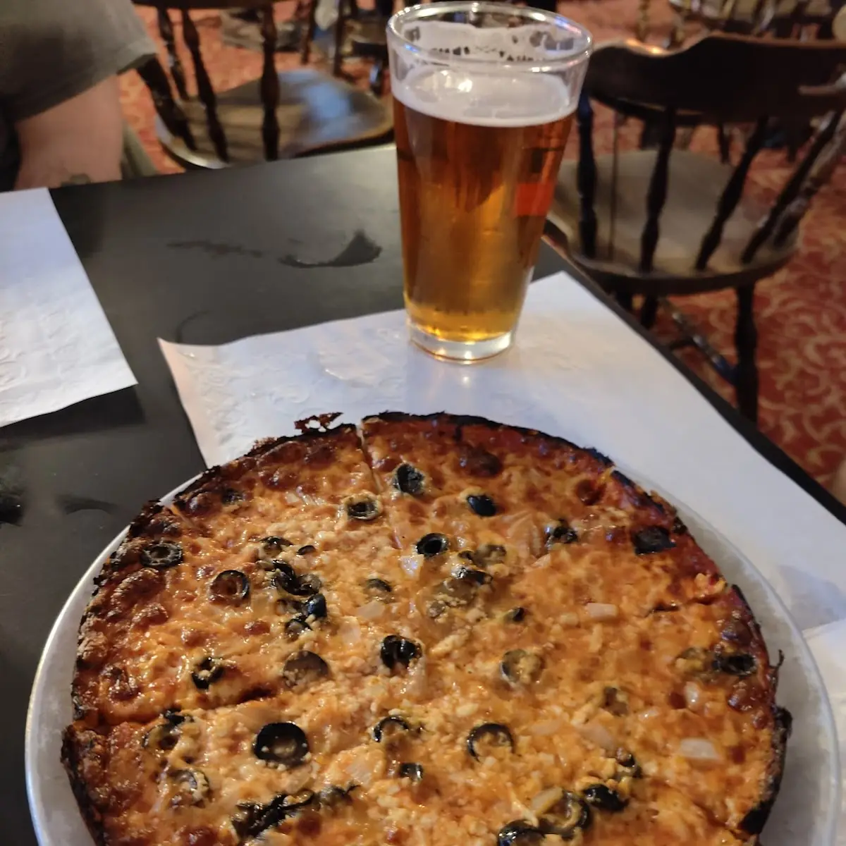 Black Olive and Onion Pizza