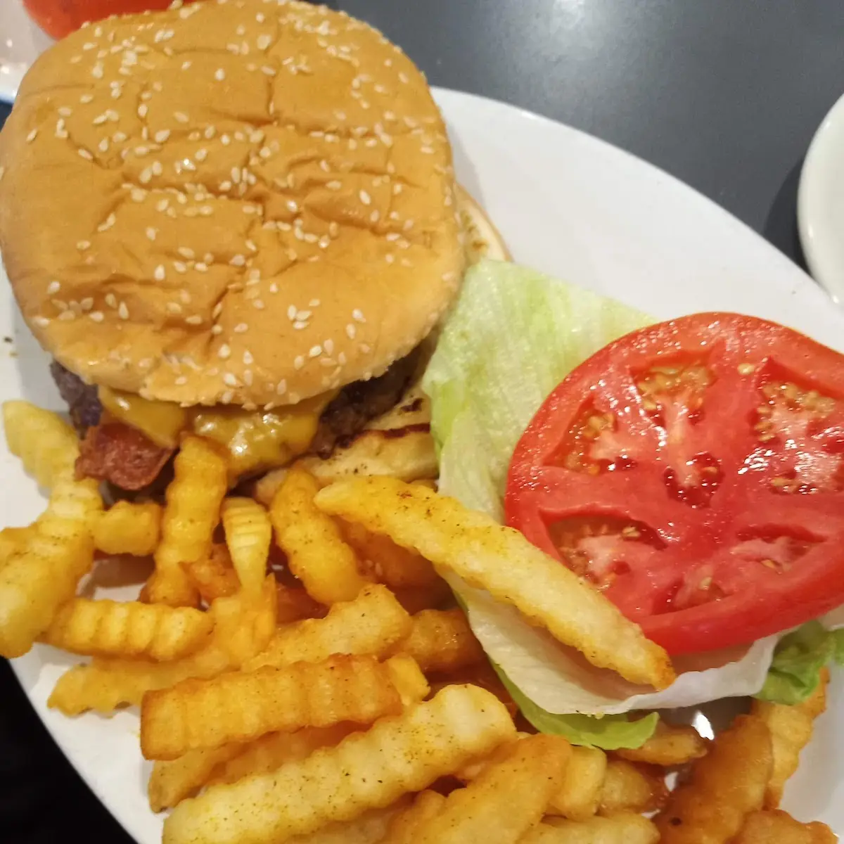 Cheese Burger with Fries