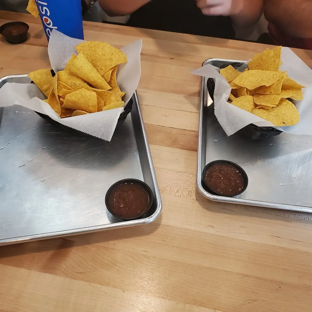 Chips Salsa Guacamole and Nacho Cheese