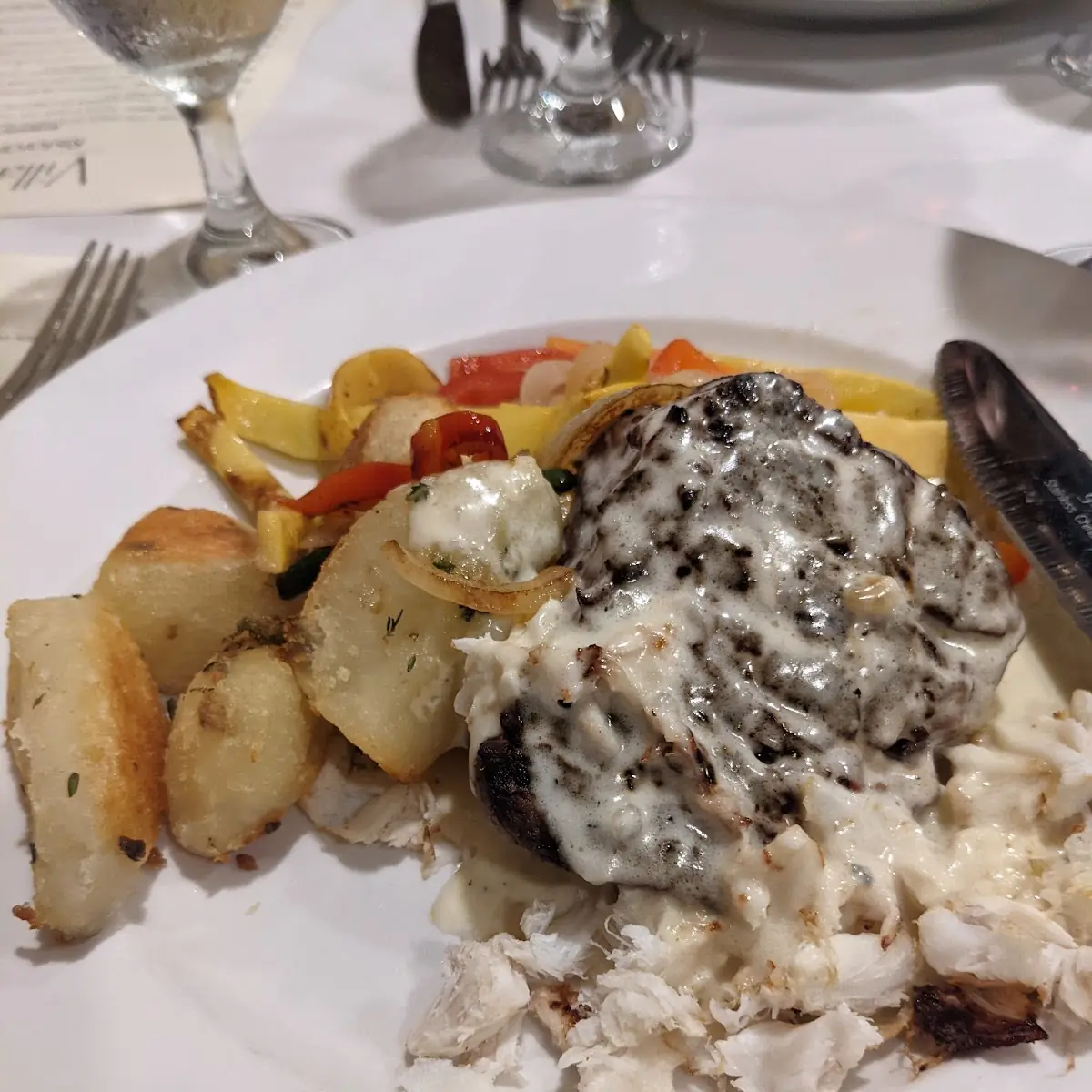 8oz Filet Mignon Stuffed with Crab
