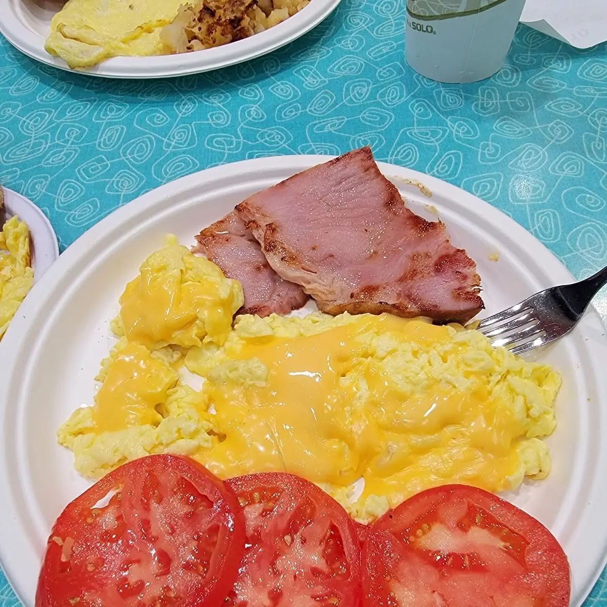 Two Scrambled Eggs with Cheese