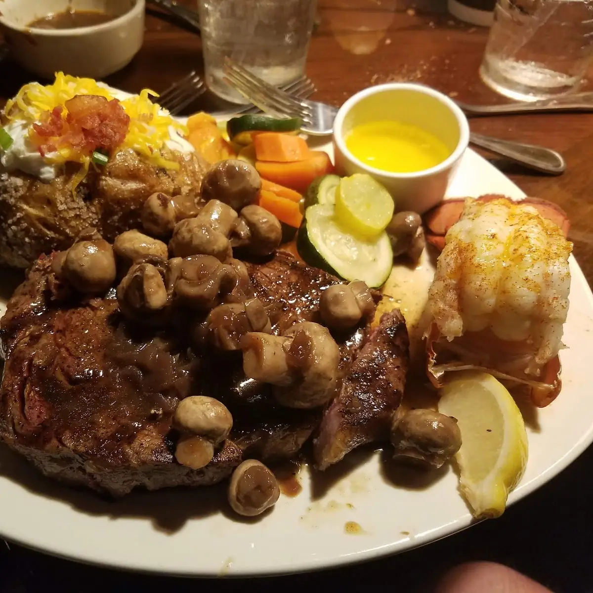 Steak and Lobster Tail