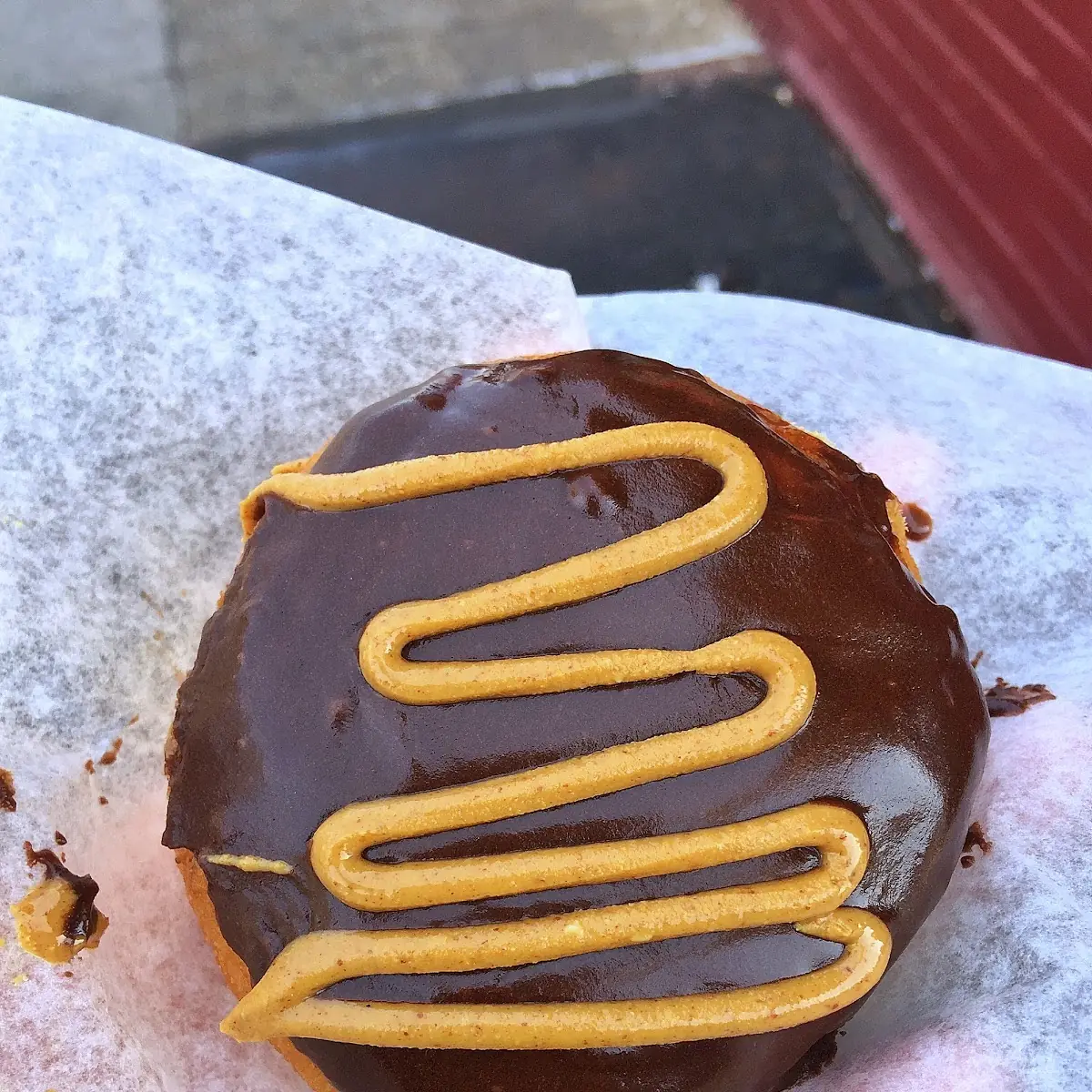 Chocolate Peanut Butter Donut