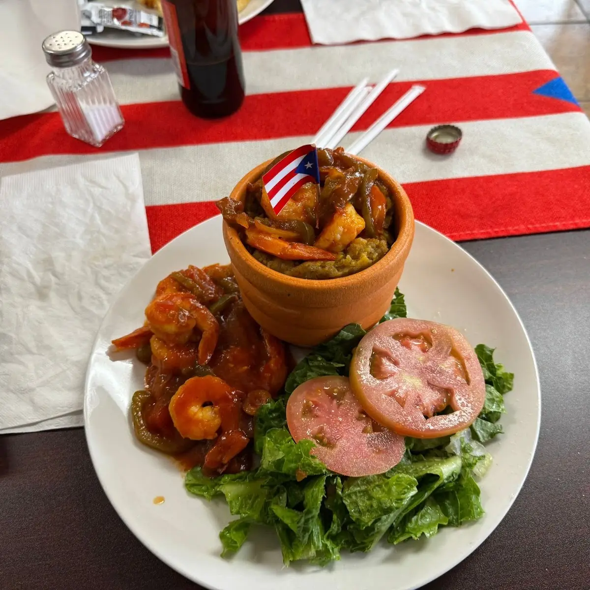 Mofongo Relleno Con Camarón