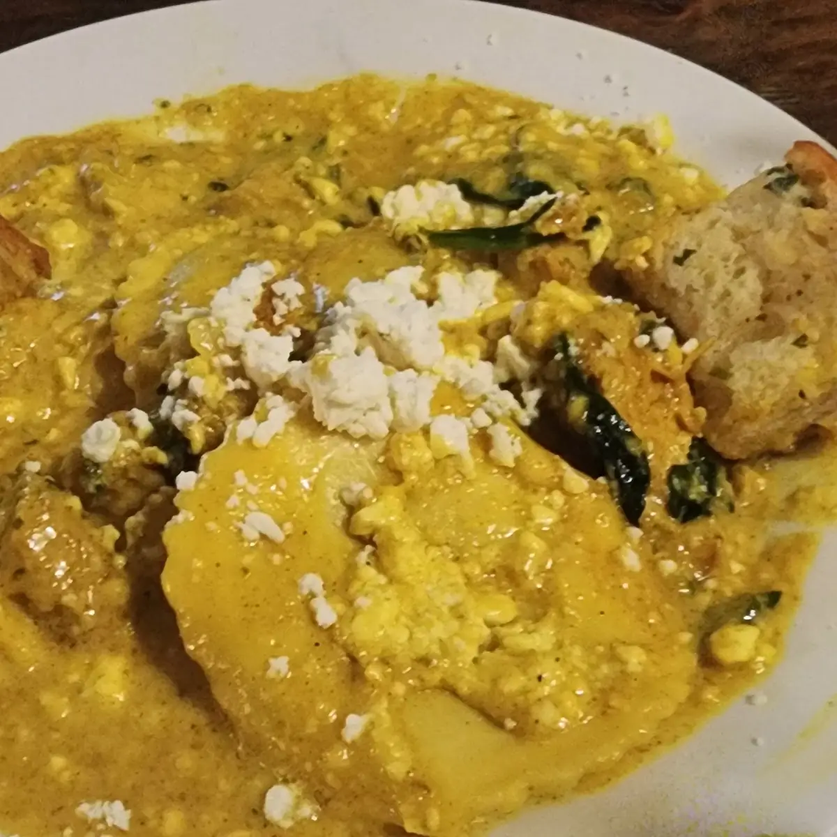 Curry Chicken Ravioli