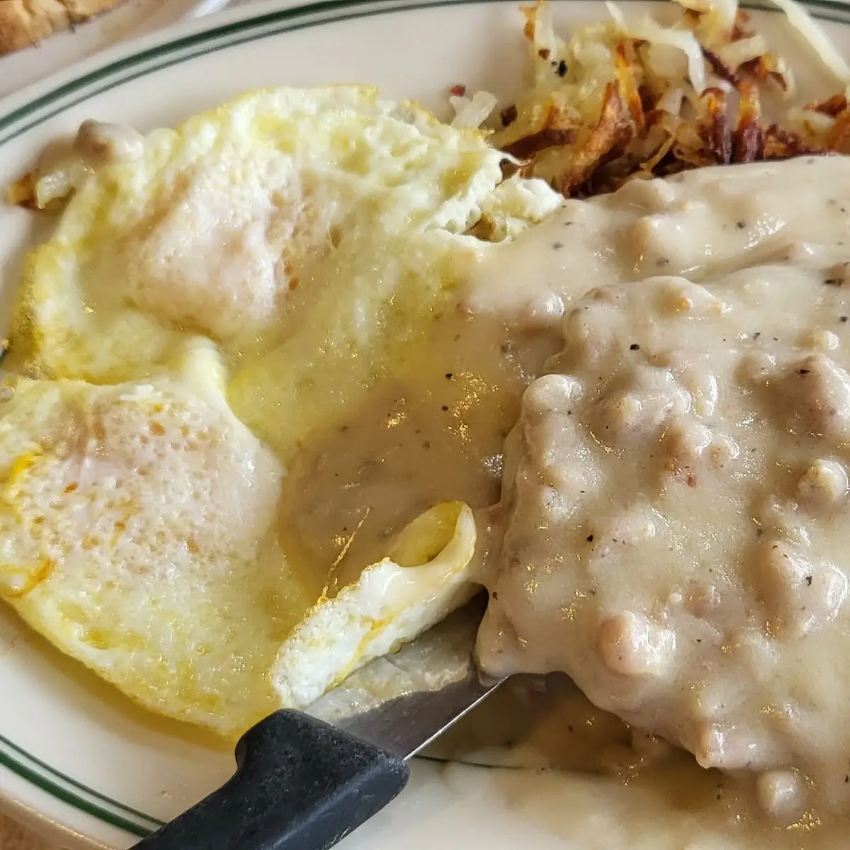 Country Fried Steak and Eggs