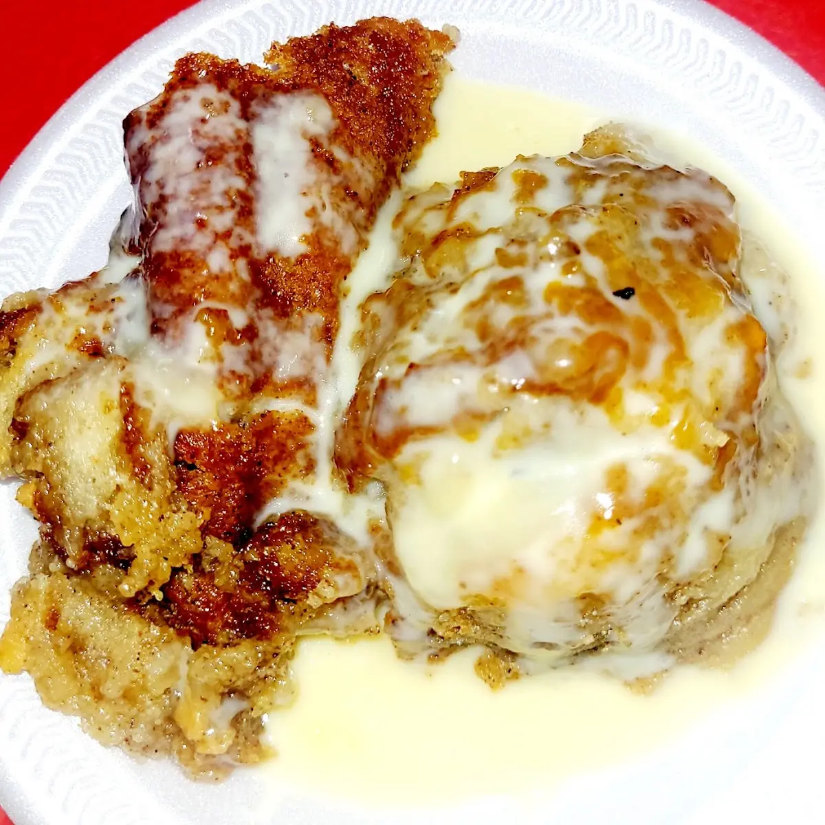 Bread Pudding with Vanilla Sauce