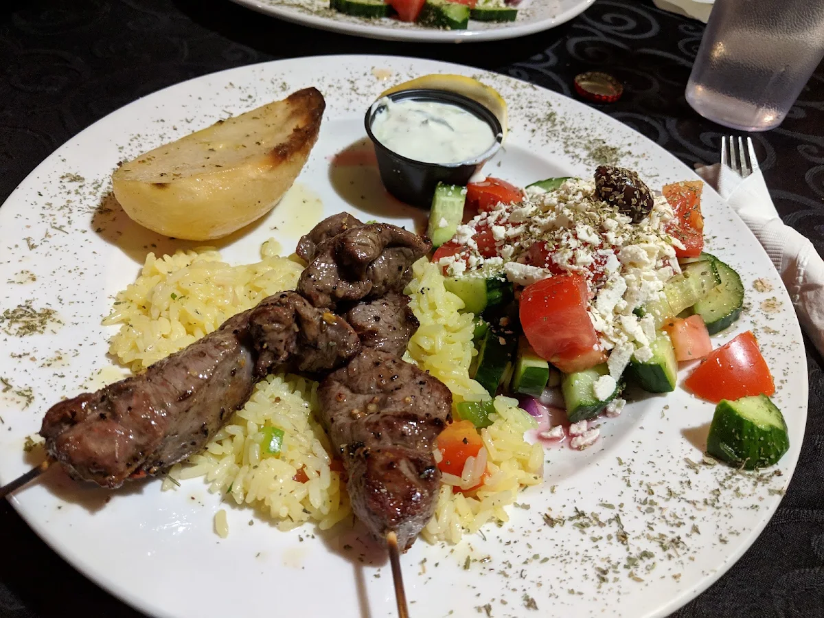 Lamb Souvlaki, Heartland Restaurant