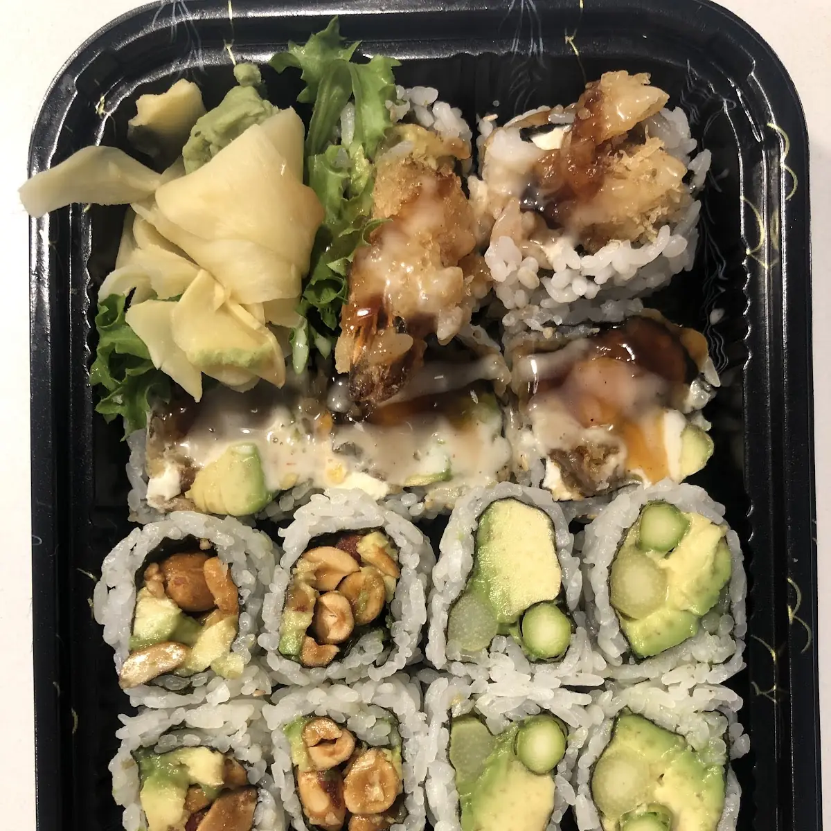 Shrimp Mango and Crispy Calamari Rolls