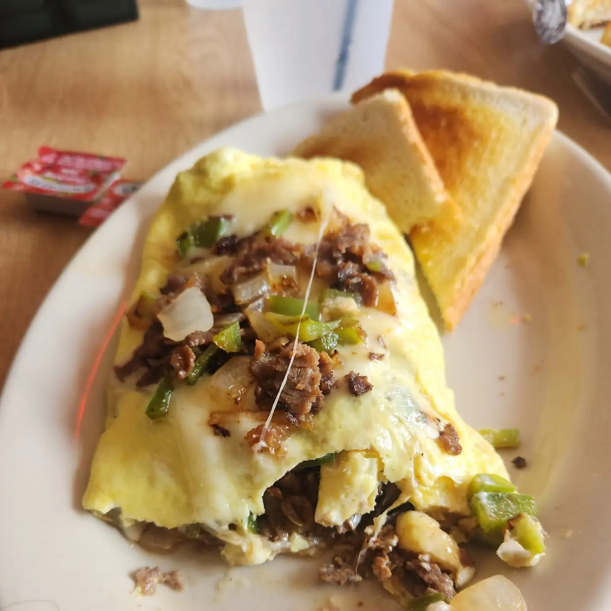 Philly Cheesesteak Omelet