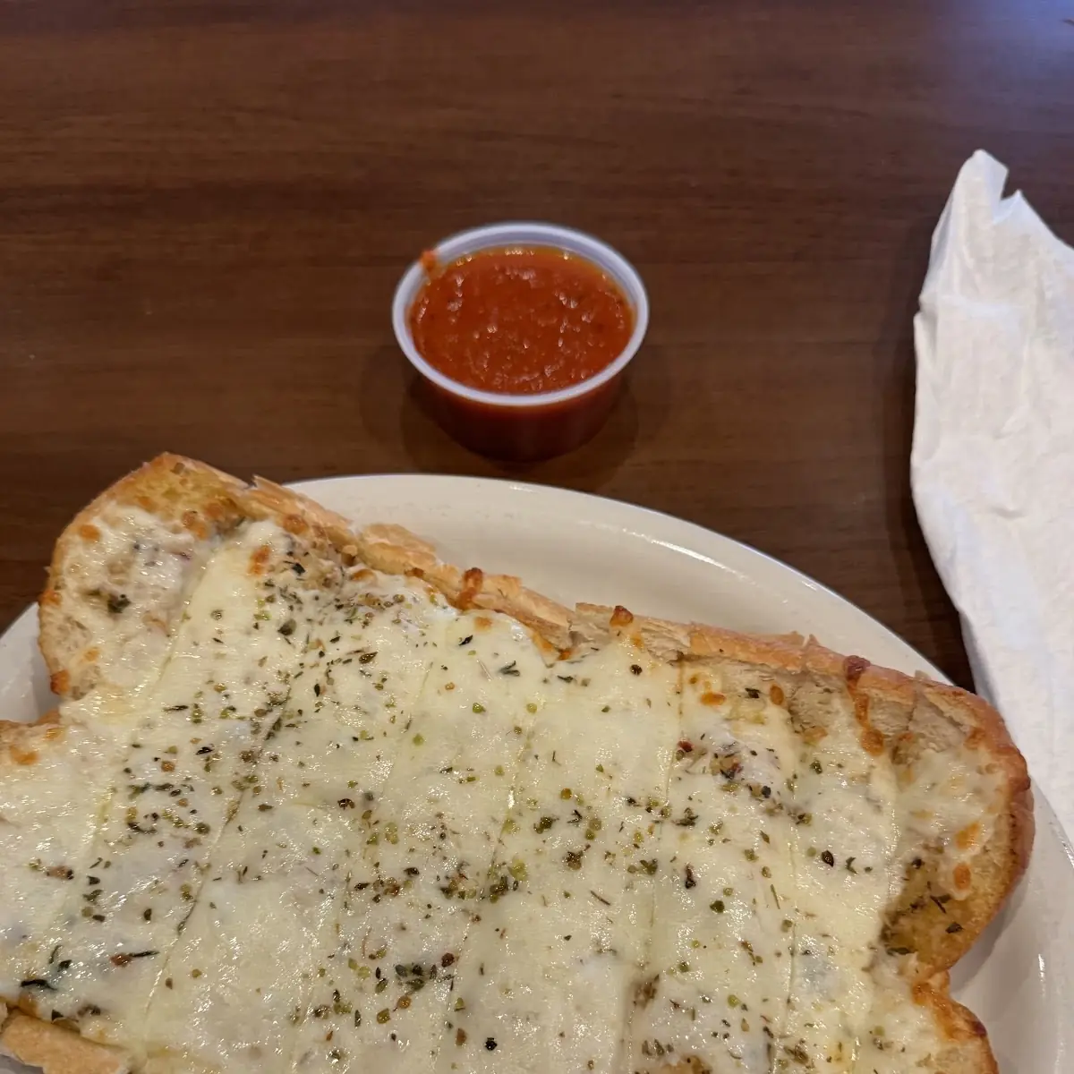 Cheesy Garlic Bread Serves 1-2