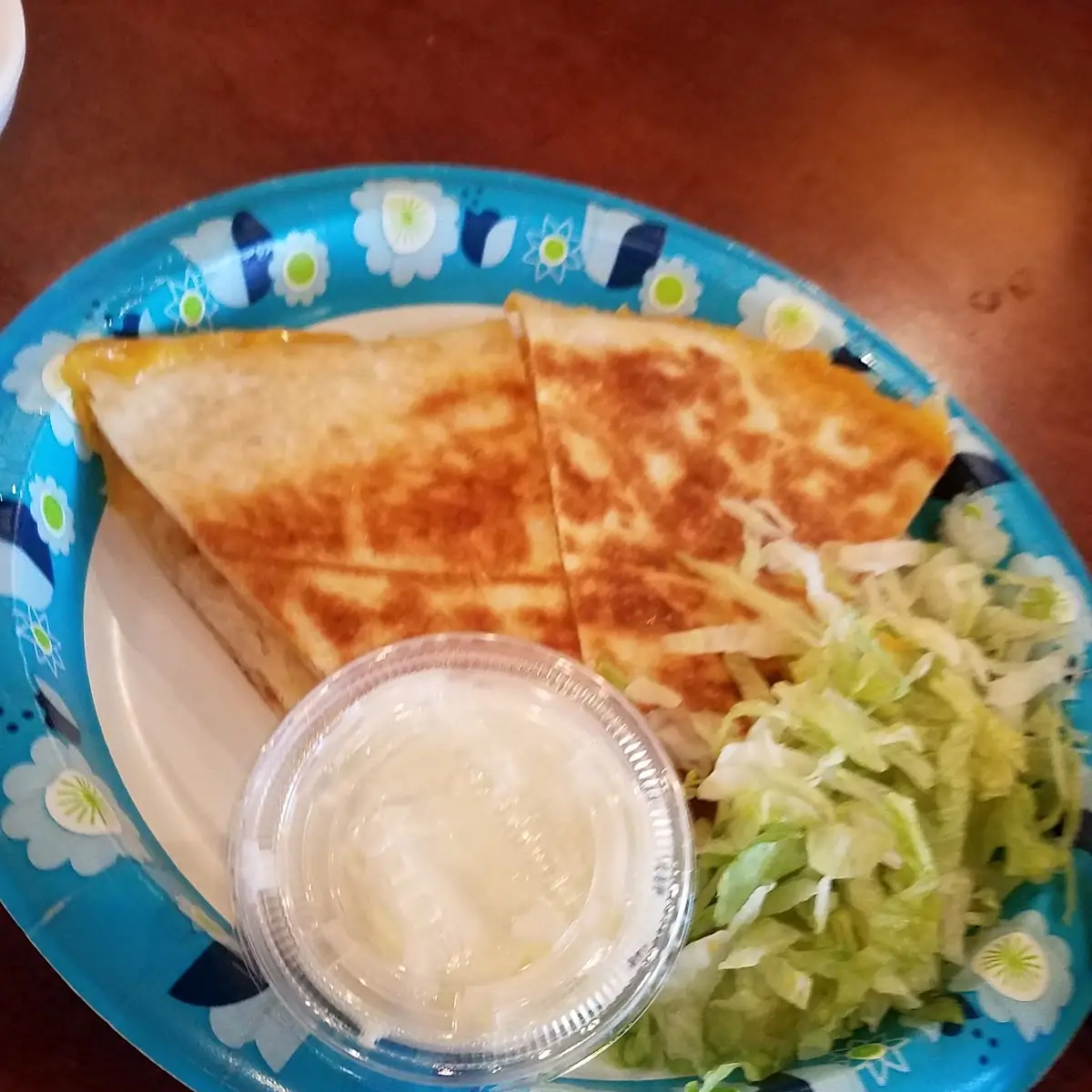 Taco Casa Ground Beef and Cheese Quesadilla