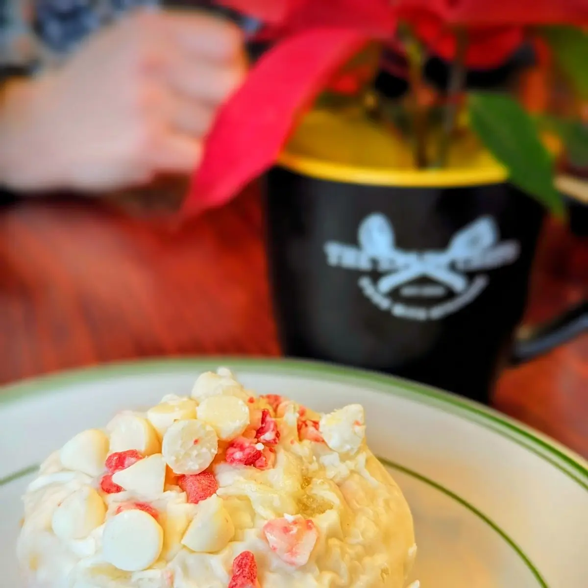 White Chocolate Peppermint Muffin