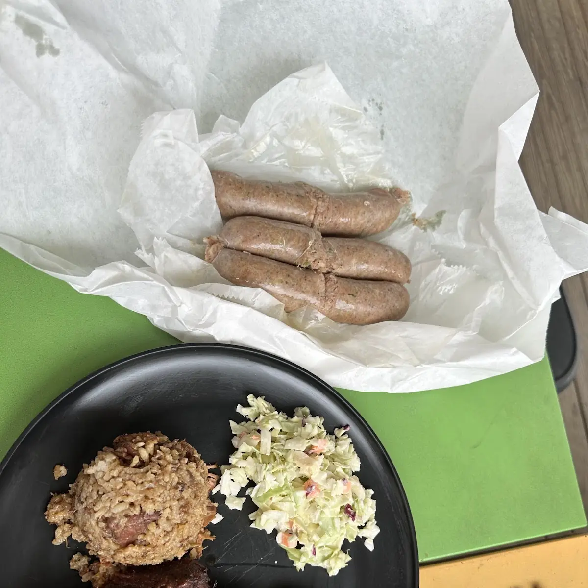 Boudin and BBQ Sauce