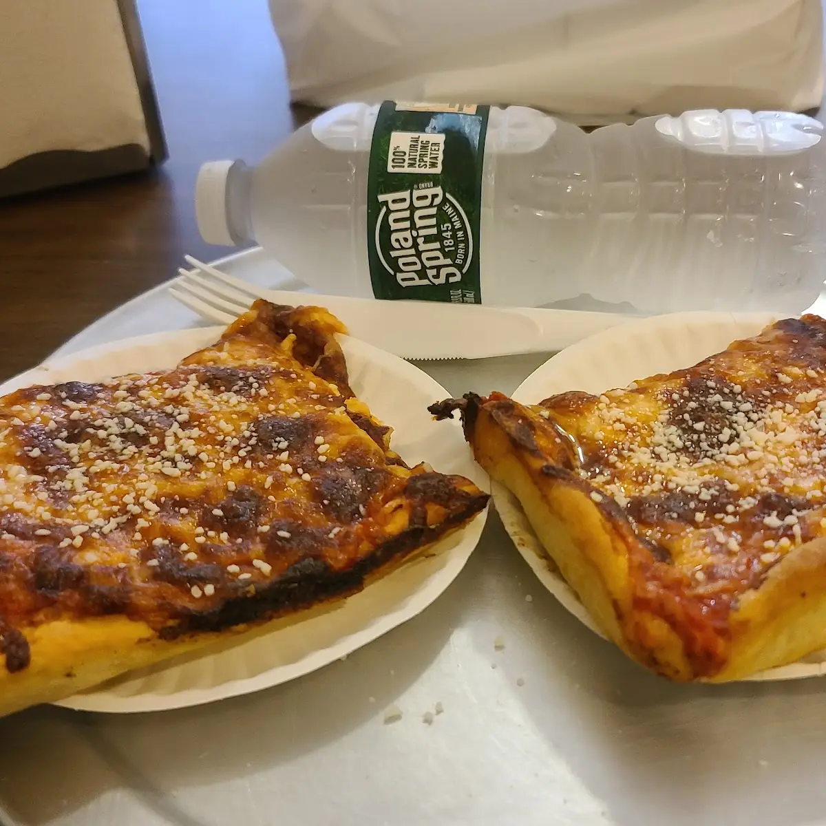 Corner Slice and Side Slice w Pecorino Romano