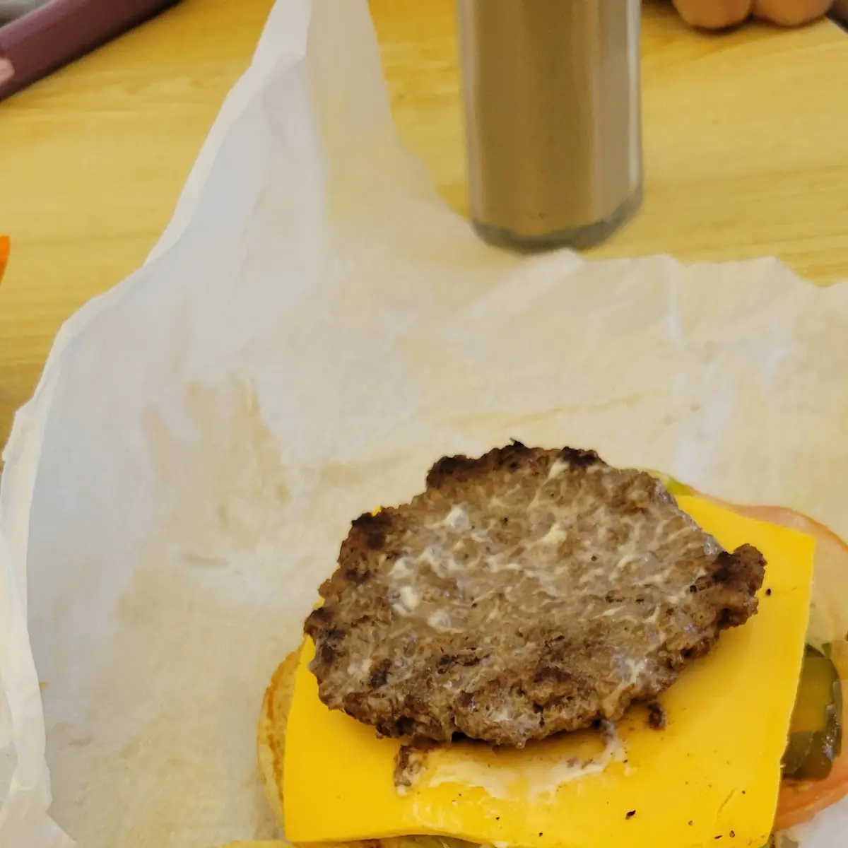 Salad on a Bun Barely Any Meat