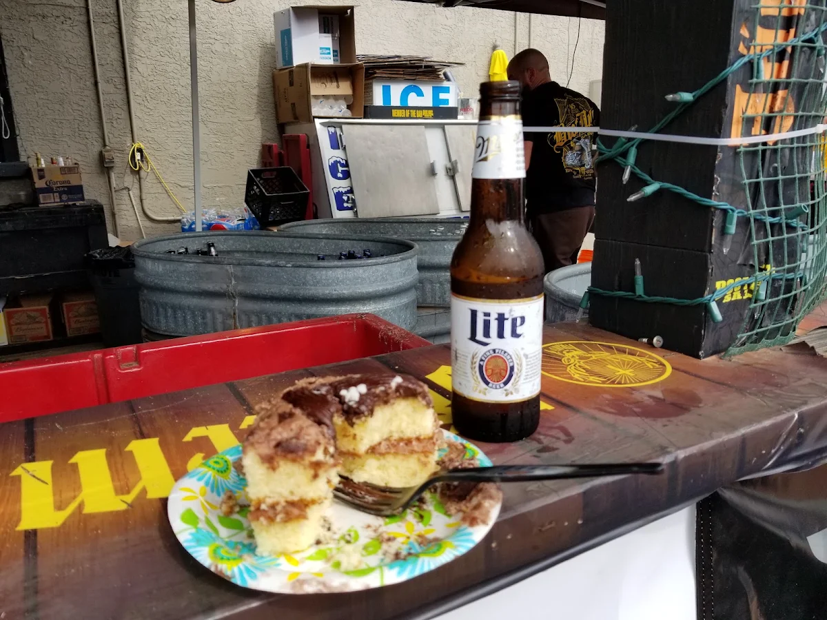Birthday Cake and Miller Lite