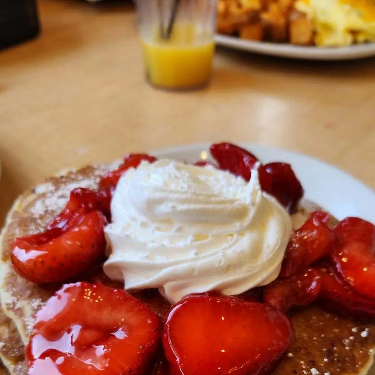 Strawberry Pancake Platter