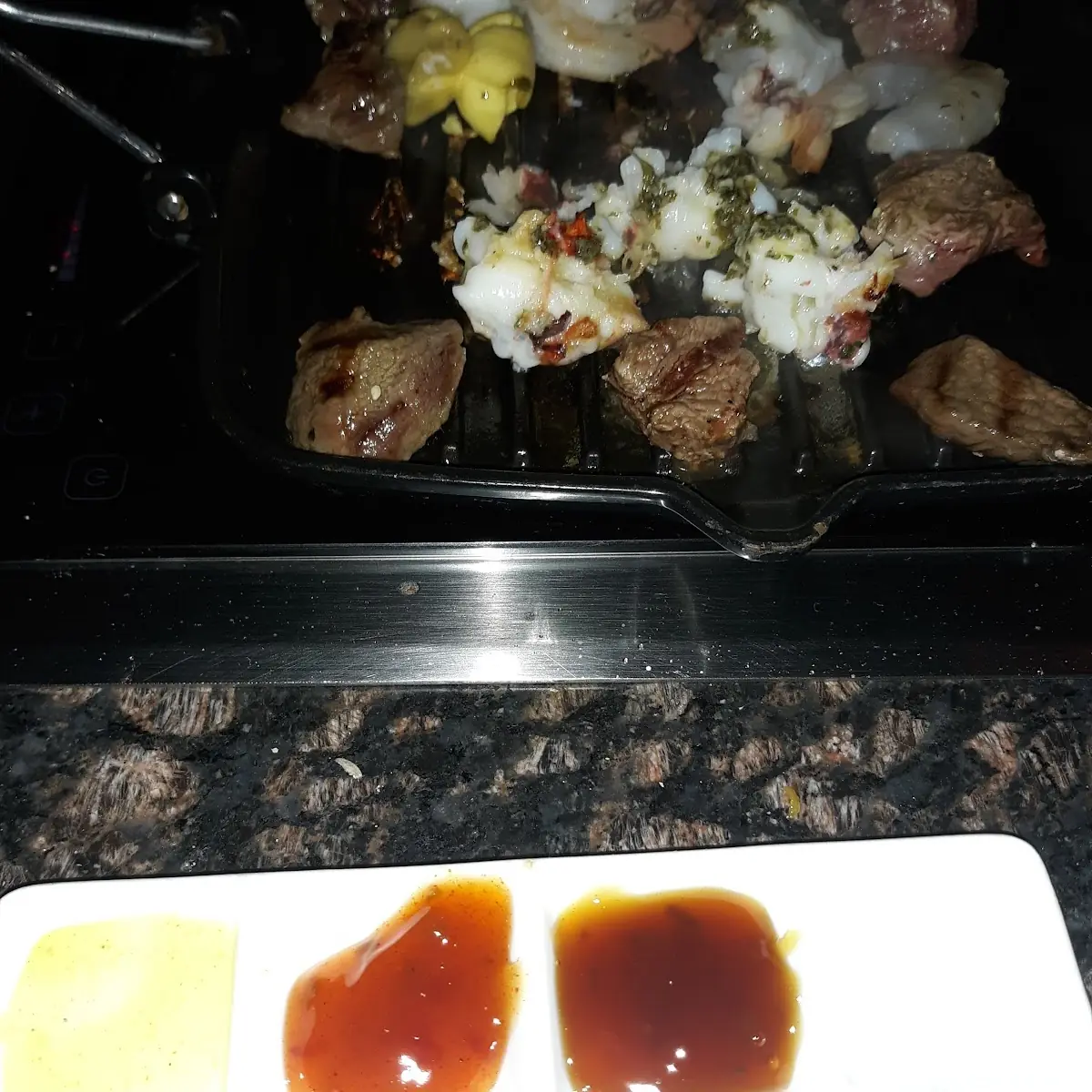 Meat with Dipping Sauces