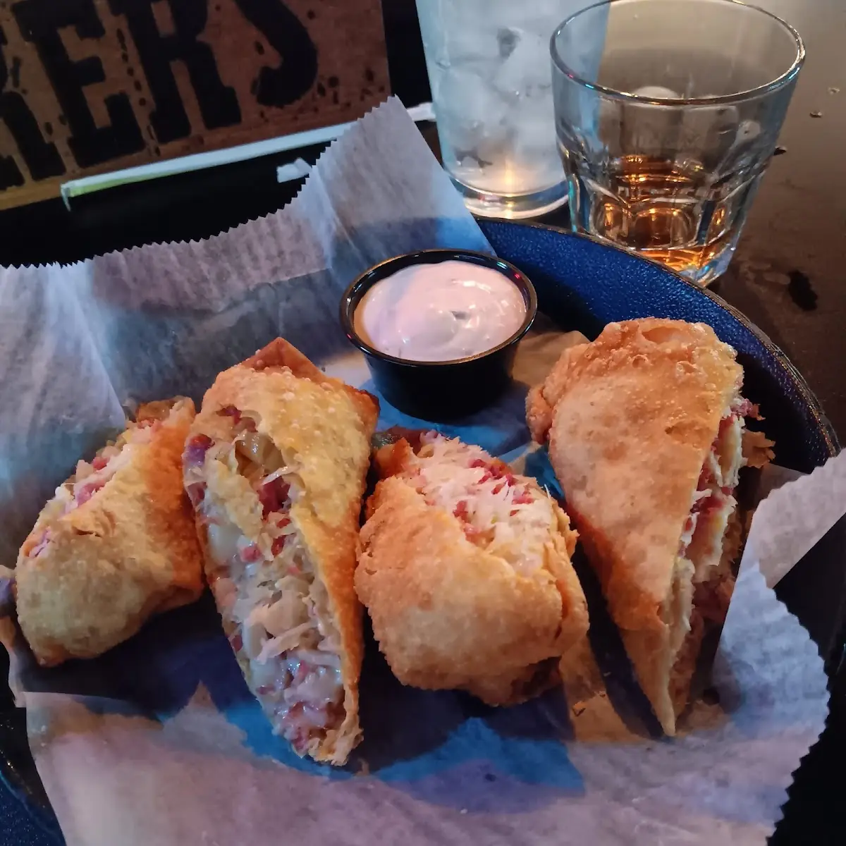 Reuben Egg Rolls
